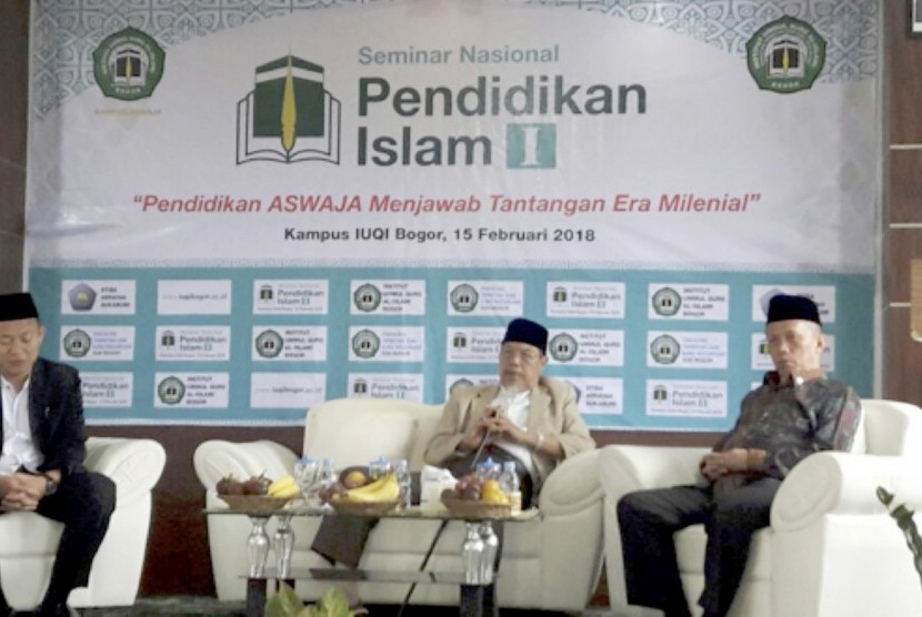 Suasana seminar nasional pendidikan Islam yang diadakan oleh IUQI.