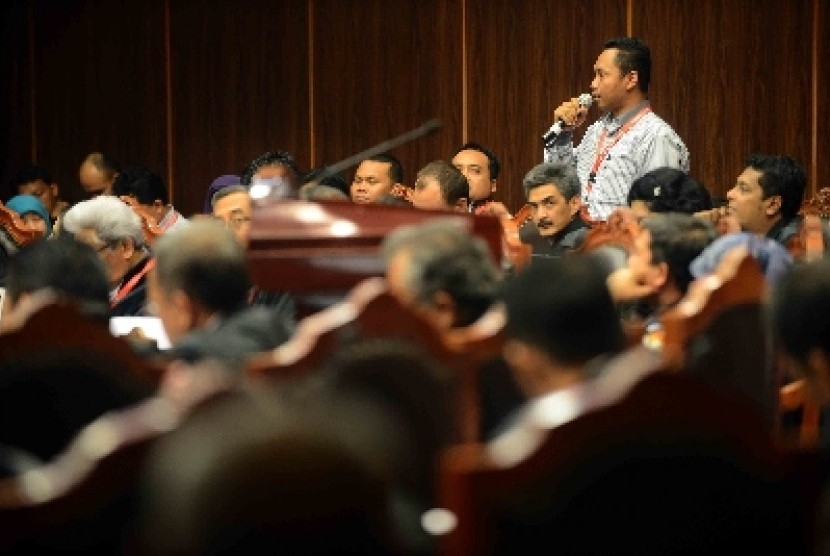 Suasana sidang gugatan Pilpres 2014 di MK.