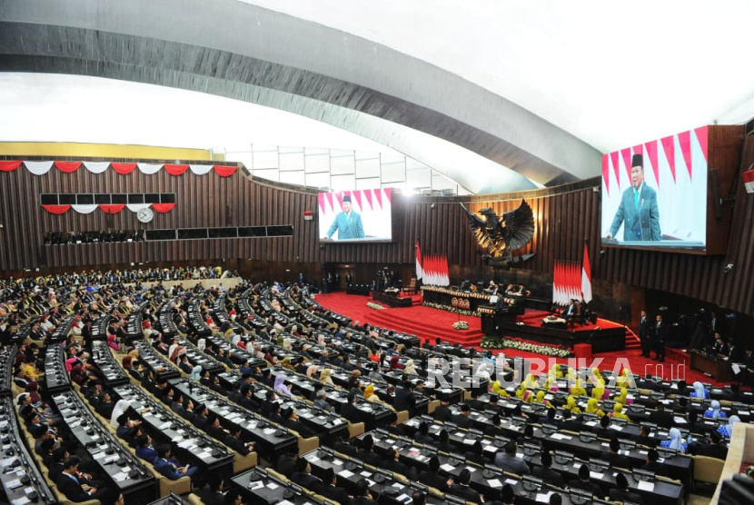 Suasana Sidang Tahunan MPR RI, Jumat (15/8/2025) di Kompleks Parlemen RI.