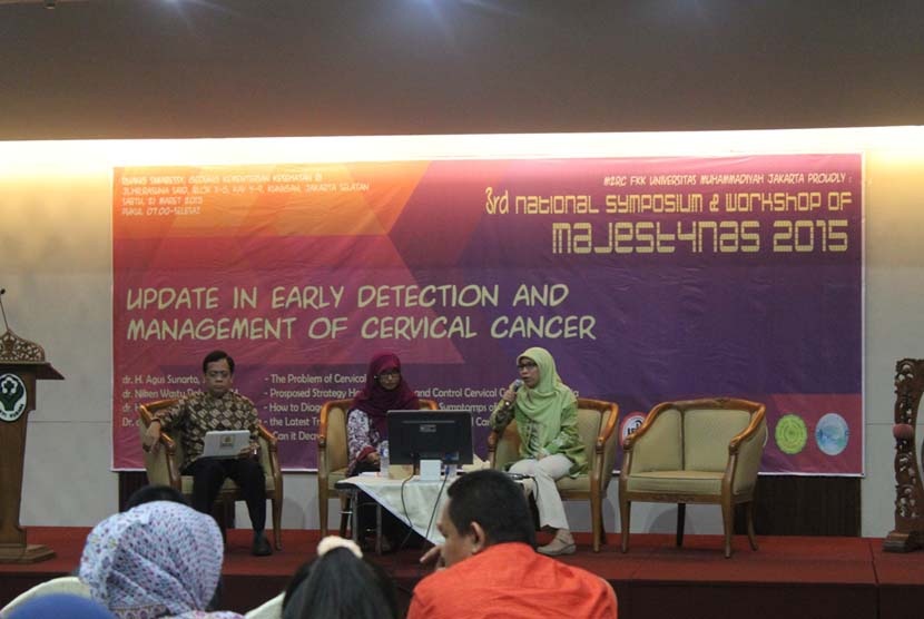 Suasana simposium kedokteran dalam rangka Majestynas 2015 di Kantor Kemenkes Jakarta, Maret 2015.