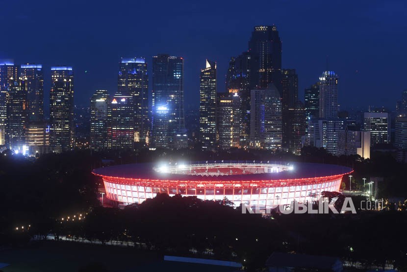 Suasana Stadion Utama Gelora Bung Karno (SUGBK) di Jakarta, Kamis (11/1).