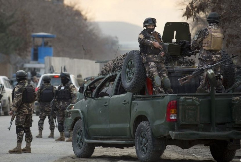 Suasana tentara di Kabul.