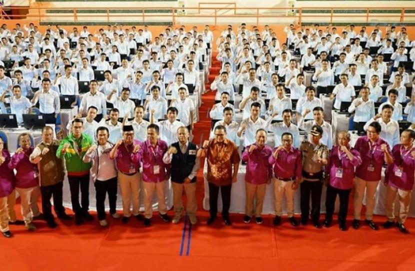 Suasana tes SKD di Kabupaten Musi Banyuasin beberapa waktu lalu. 