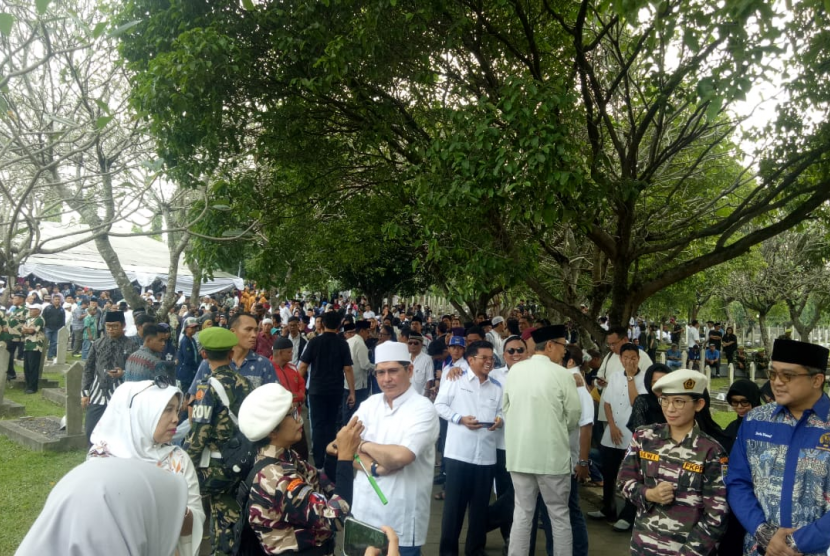 suasana TMP Kalibata jelang pemakaman Ibu Ani Yudhoyono, Ahad (2/6) siang
