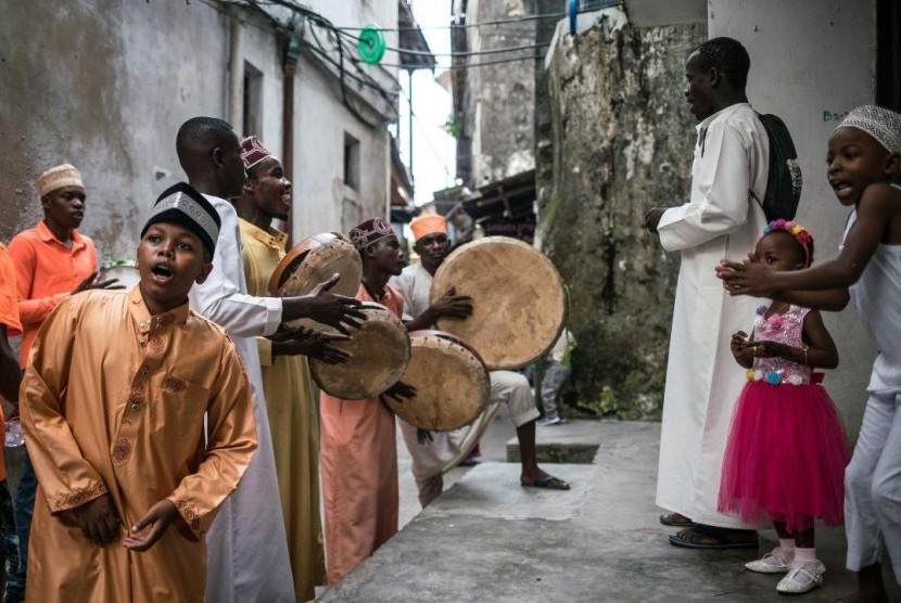 Suasana tradisi Idul Fitri di Zanzibar 