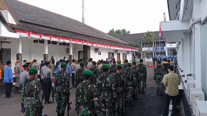 Suasana upacara Hari Kesaktian Pancasila di Balai Kota Sukabumi, Jumat (1/10).