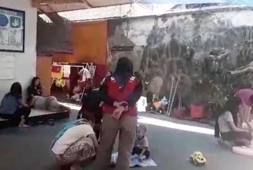 Suasana warga binaan di Lembaga Pemasyarakatan (lapas) Perempuan Kelas III Mataram.