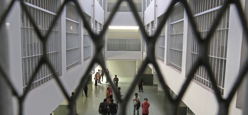 Sudut penjara di Lapas Cipinang, Jakarta.