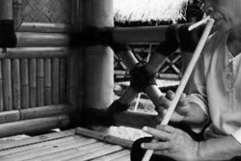 Suling bambu. Ilustrasi