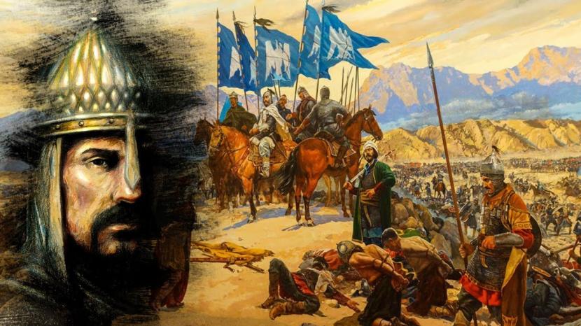 Sultan Alp Arslan memimpin bala tentara Seljuk melawan pasukan Salib.