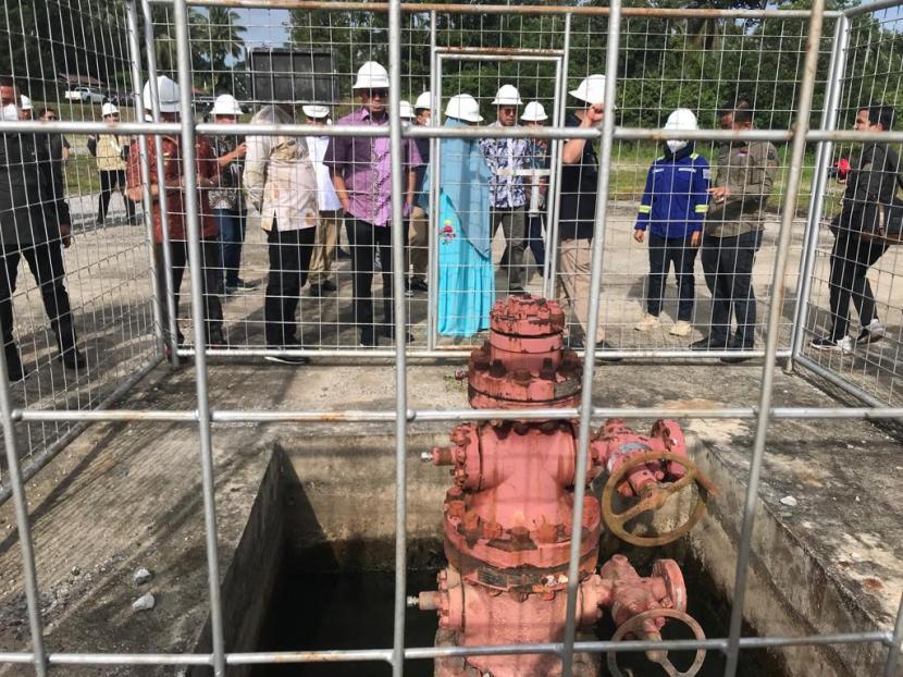 Sumur gas lapangan Blok South West Bukit Barisan, Sijunjung, Sumatra Barat yang akan dikelola PGN.