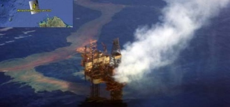 Sumur minyak Montara yang bocor di Perairan Laut Timor