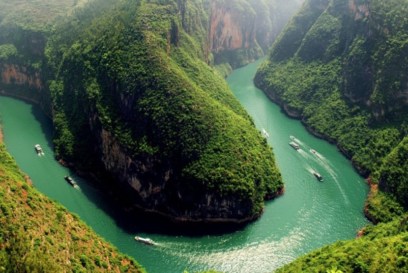 Sungai Yangtze yang kerap dijadikan lokasi wisata.