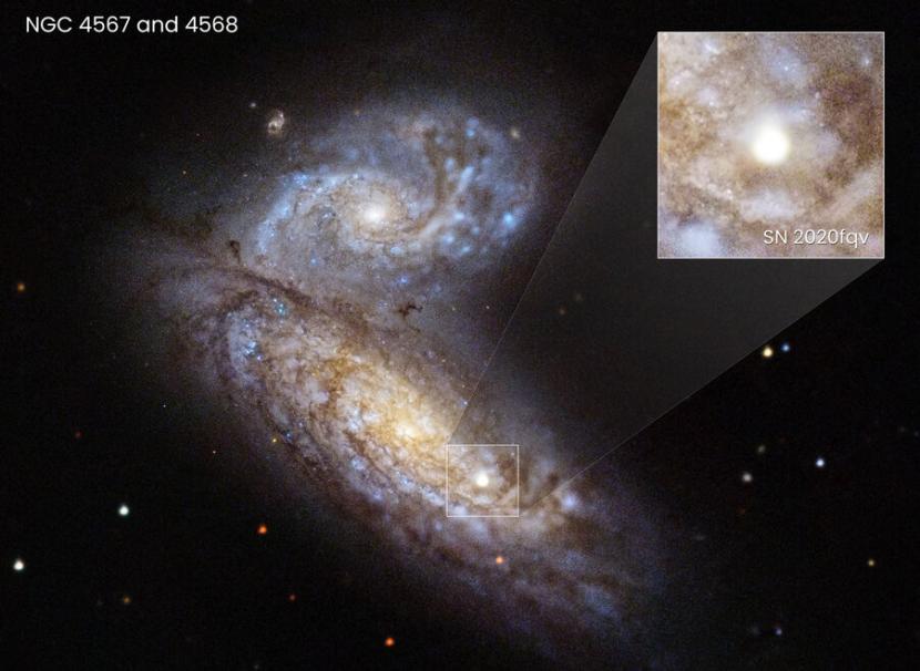 Supenova SN 2020fqv adalah supernova terakhir yang terdeteksi teleskop Hubble