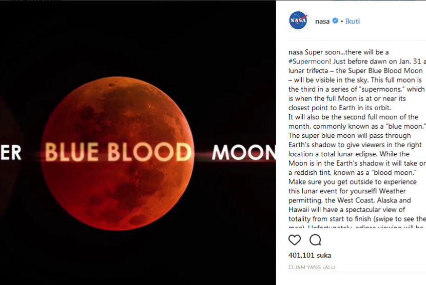 Super blue blood moon 