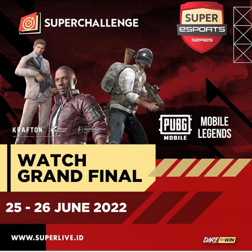 Super Esport Series Season 2 siap memasuki fase grand final pada 25 dan 26 Juni 2022 dengan delapan tim Mobile Legends: Bang Bang dan 16 tim dari PUBG Mobile.