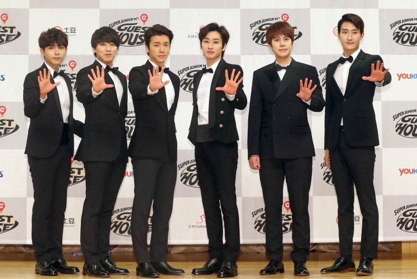 Grup K-pop Super Junior. SuJu telah merilis dokumenter terbarunya di Disney+ Hotstar.