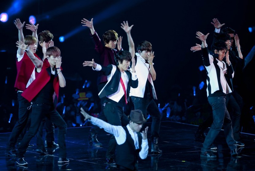 Super Junior in action (photo file)  