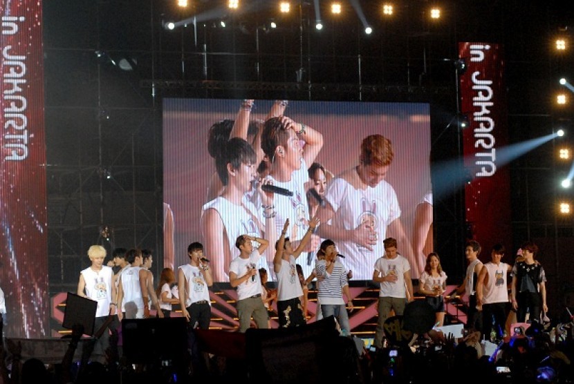 Super Junior's last year performance in Jakarta, Indonesia.