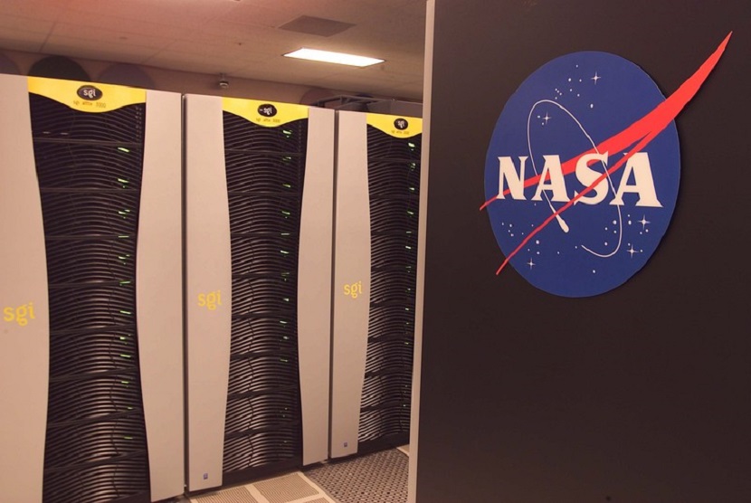 Super komputer di Pusat Penelitian Ames di NASA, Silicon Valley, California
