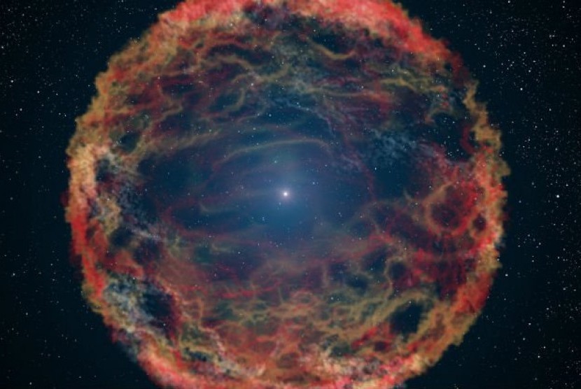 Supernova (ilustrasi).