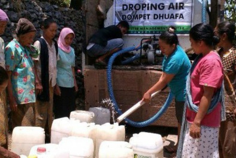 Suplai air bersih Dompet Dhuafa