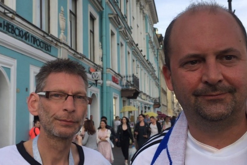 Suporter jerman yang ditemui di Fan Fest Saint Petersburg, Kamis (28/6) dinihari WIB, mengaku terkejut tim nasionalnya tersingkir dari Piala Dunia.