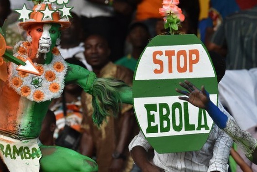 suporter Pantai Gading menyerukan stop ebola di Afrika