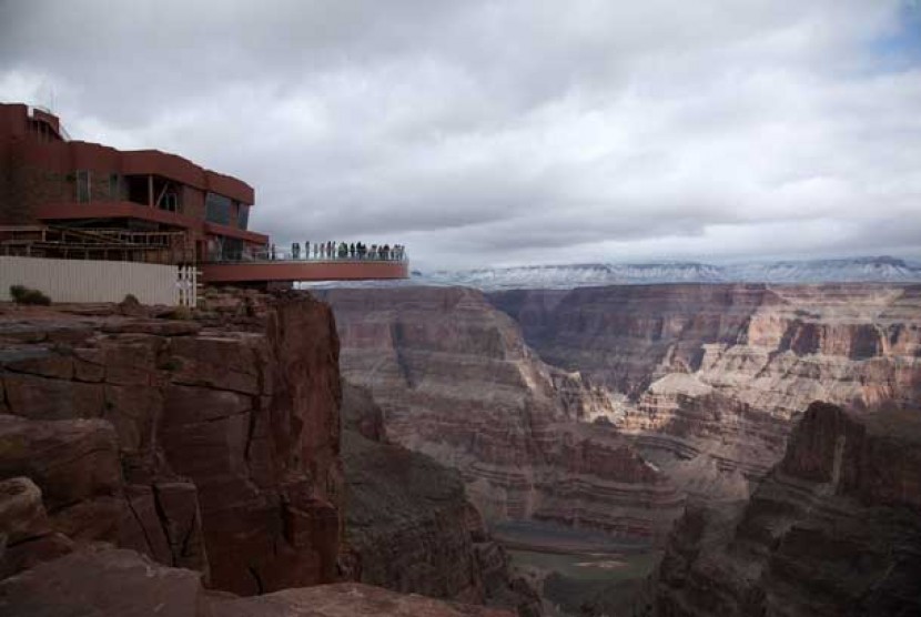  Suasana pemandangan Grand Canyon di Arizona, Amerika Serikat.
