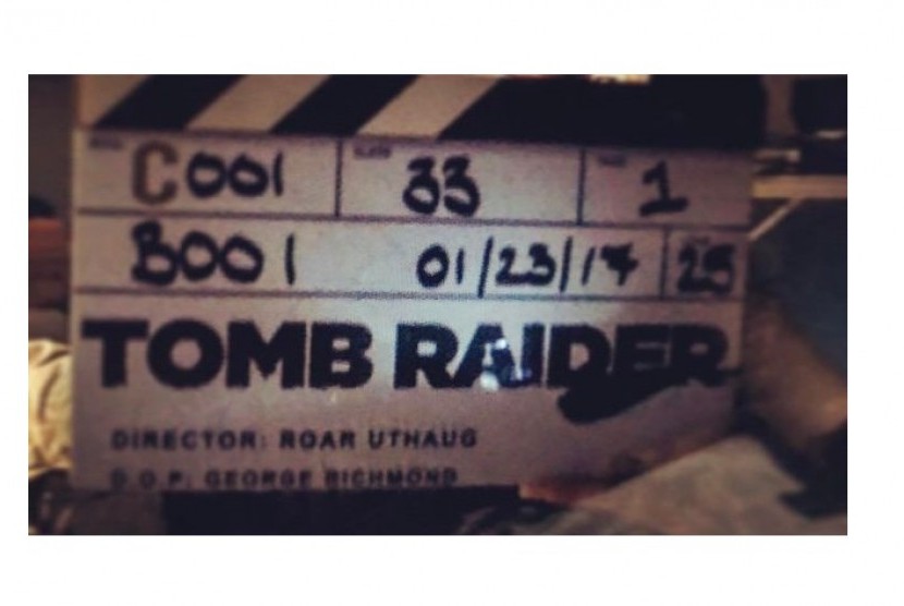 Sutradara Roar Uthaugh mengunggah foto clapperboard yang menandakan syuting perdana film terbaru Tomb Raider