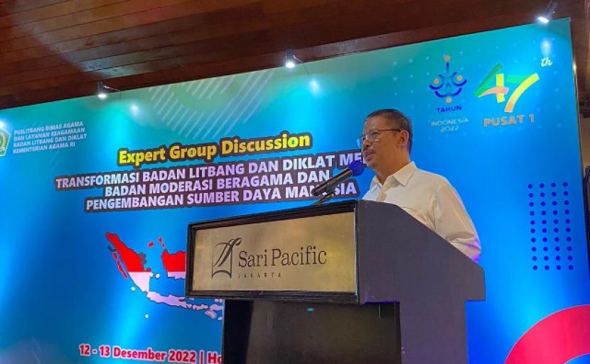 Kepala Balitbang Kemenag, Prof Suyitno, menyoroti pentingnya lembaga untuk pantau ekstremisme dan terorisme