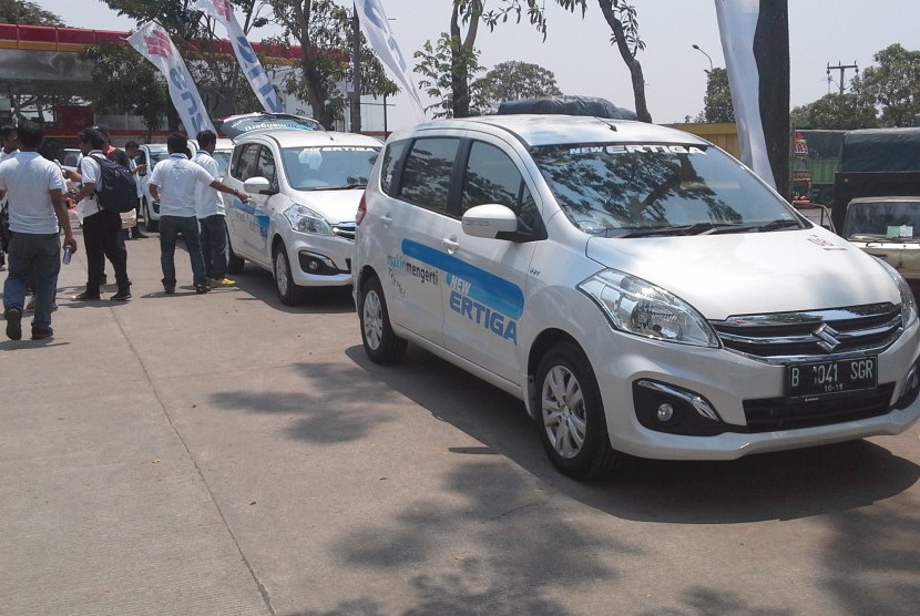 Suzuki 'New Ertiga'yang siap diuji dalam test drive dari Jakarta menuju Cirebon