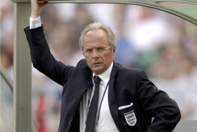 Sven-Goran Eriksson saat menjadi pelatih timnas Inggris. 