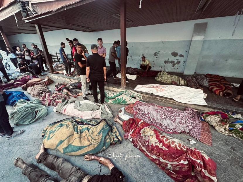 Syuhada yang gugur saat sholat Subuh di Masjid Al-Tabieen, Gaza