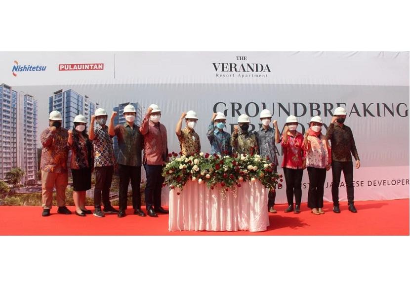 T Jakarta Indah Makmur, sinergitas pengembang Nishitetsu Group dan Pulauintan melakukan pemasangan tiang pancang (groundbreaking) The Veranda di lahan seluas 2,3 hektare pada koridor Lebak Bulus–Pondok Indah. 