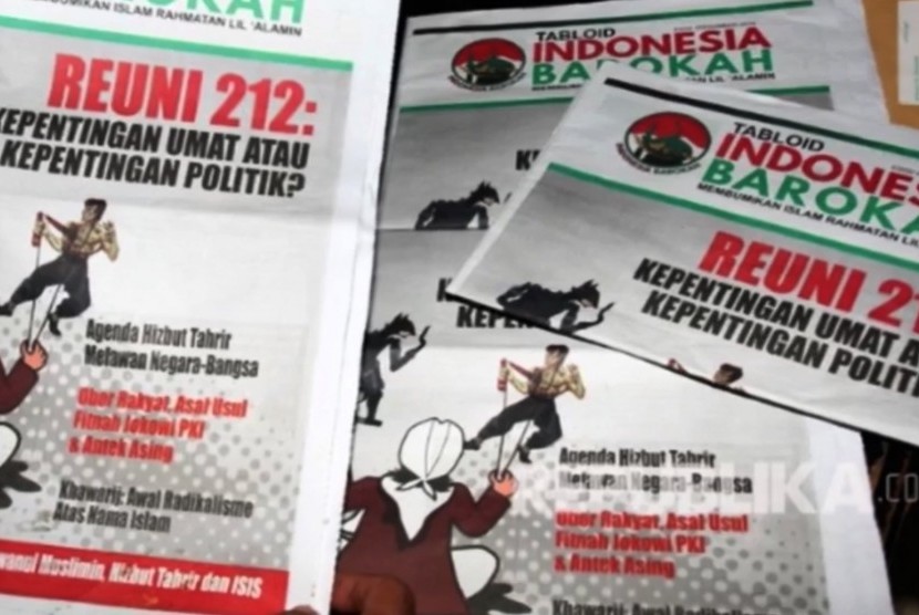 Indonesia Barokah tabloid. (Illustration)