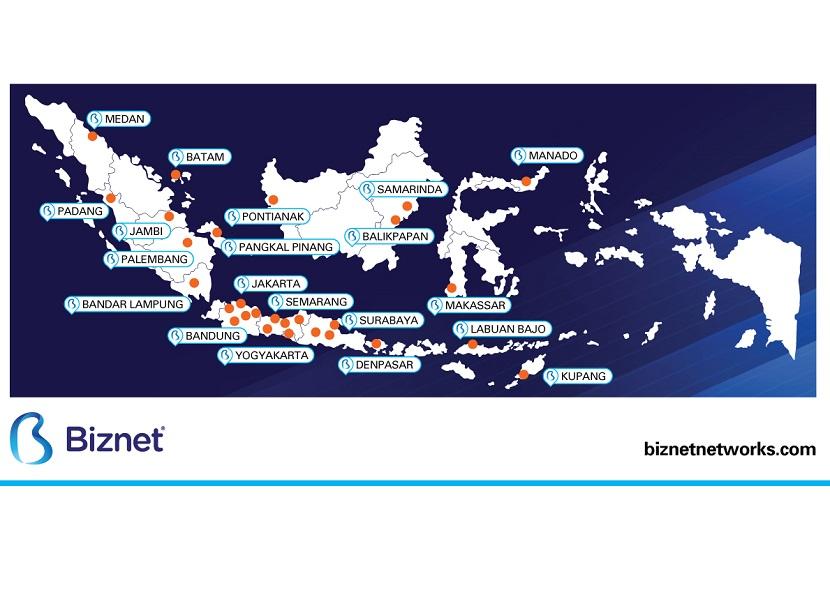 Tahun 2022, Biznet akan menjangkau lebih banyak kota dan area di Indonesia.