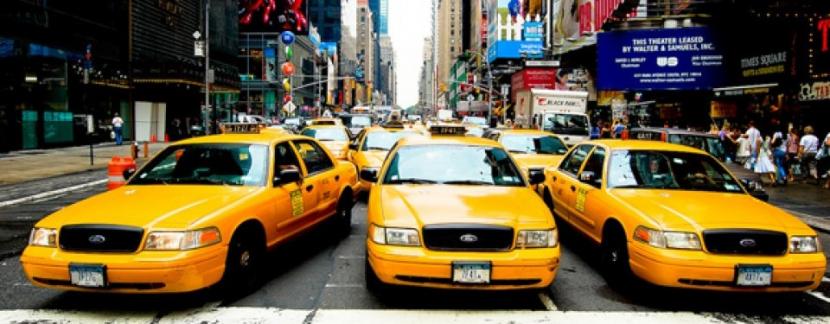 Taksi di New York, ilustrasi. Sopir Aplikasi Berbagi Tumpangan di New York Improvisasi Buat Ruang Sholat