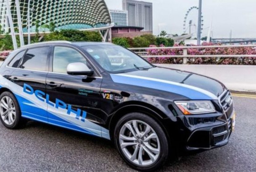Taksi tanpa pengemudi, Delphi, akan diuji di Singapura