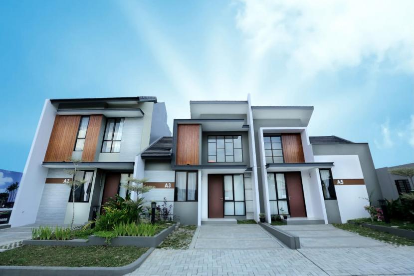 Tampak contoh hunian yang dikembangkan dengan konsep  The Affordable Modern Living. di Samira Regency Bekasi
