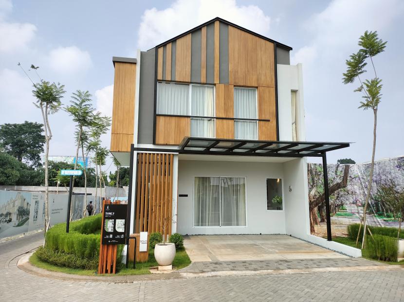Tampak disain arsitektur JapanDi yang ditawarkan pengembang  Mazenta Residence di kawasan Bintaro, Tangerang Selatan