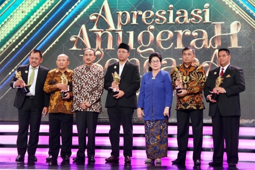 Tampak para peserta penerima Apresiasi Anugerah Kencana Tahun 2018