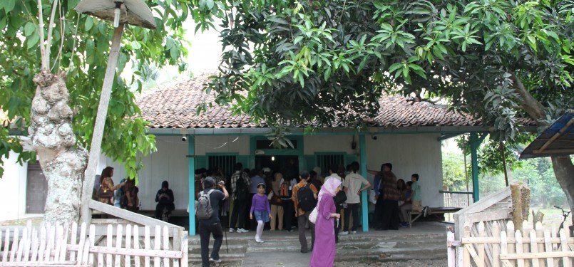 Tampak rumah penculikan sang Proklamator Soekarno-Hatta di Rengasdengklok. (Republika Online/fafa)