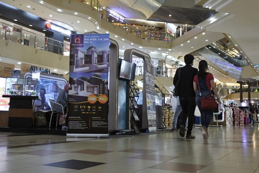 Tampak suasana pameran properti di salah satu pusat perbelanjaan di Bekasi.