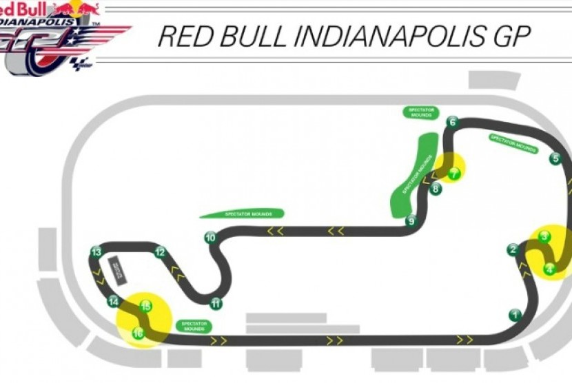 Tampilan baru sirkuit Indianapolis untuk balap MotoGP