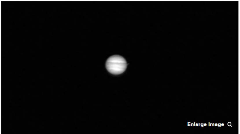 Tampilan foto Jupiter yang diambil dari Bulan.