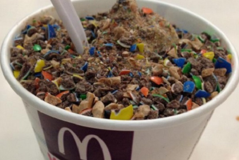 Tampilan McFlurry yang mendapat olokan netizen Prancis