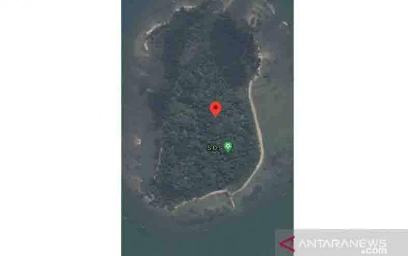Tangkapan layar Google Earth soal SOS dikaitkan Sriwijaya Air