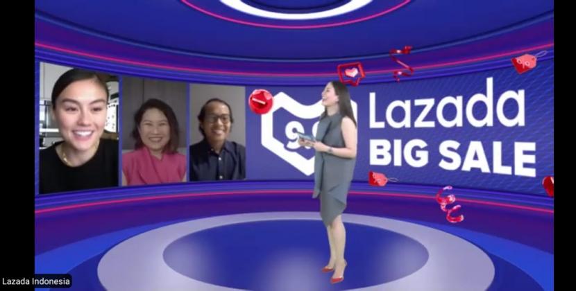 Tangkapan layar konferensi pers daring Lazada 9.9 Big Sale, Selasa (8/9). 
