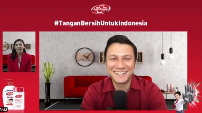 Tangkapan layar Konferensi Pers Lifebuoy #TanganBersihUntukIndonesia bersama Brand Ambassador Christian Sugiono.